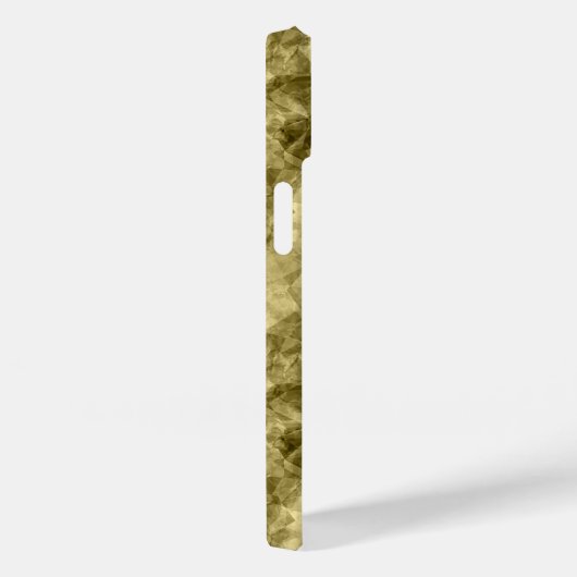 Bronze Crumpled Textur Case-Mate iPhone Hülle (Rückseite / Rechts)