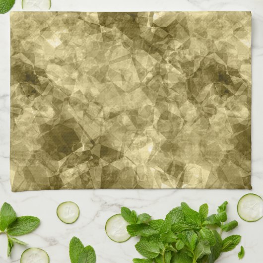 Bronze Crumpled Textur Geschirrtuch (Gefaltet)