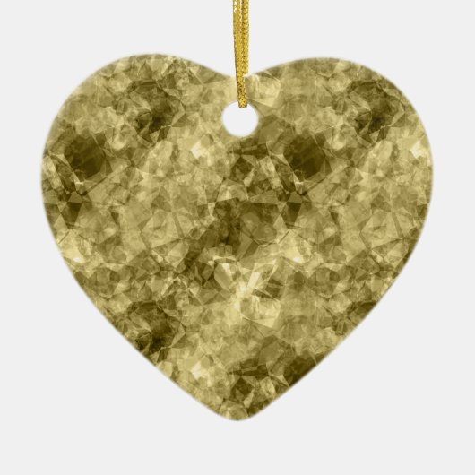 Bronze Crumpled Textur Keramikornament (Vorne)