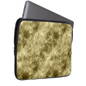 Bronze Crumpled Textur Laptopschutzhülle (Vorne Rechts)