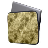 Bronze Crumpled Textur Laptopschutzhülle (Vorderseite Links)