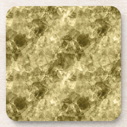 Bronze Crumpled Textur Untersetzer (Vorderseite)