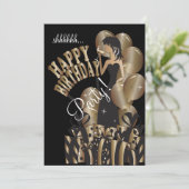 Bronze des alles- Gute zum Einladung (Stehend Vorderseite)