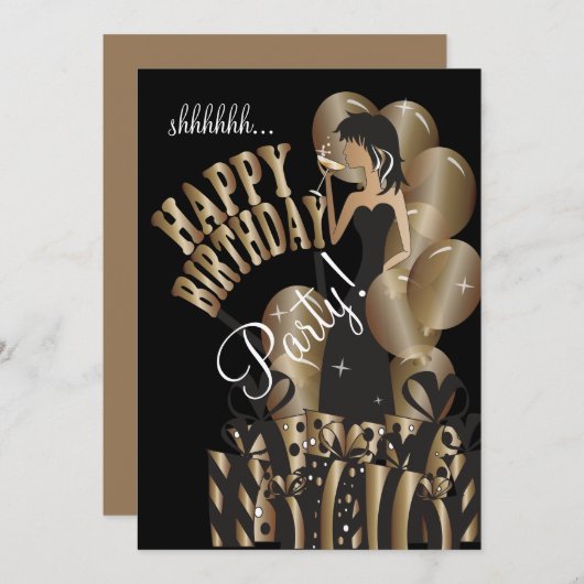 Bronze des alles- Gute zum Einladung (Vorne/Hinten)