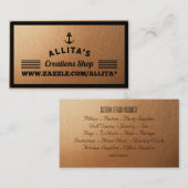 Bronze-Design Visitenkarte (Vorne/Hinten)