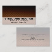 Bronze Diamondplate Business Card Visitenkarte (Vorne/Hinten)