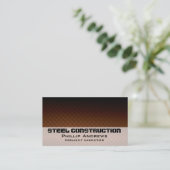 Bronze Diamondplate Business Card Visitenkarte (Stehend Vorderseite)