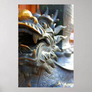 Bronze-Drache - Shanghai, China Poster
