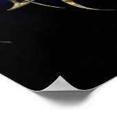 Bronze Dragon auf dem Blitzstrahl Poster (Ecke)