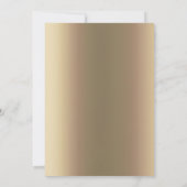 Bronze Dragon Mittelalterliches Schloss Metallic G Einladung (Rückseite)