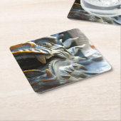 Bronze Dragon Statue - Shanghai, China Untersetzer (angewinkelt)