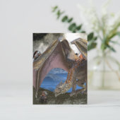 Bronze Dragon VS Warrior Postkarte (Stehend Vorderseite)