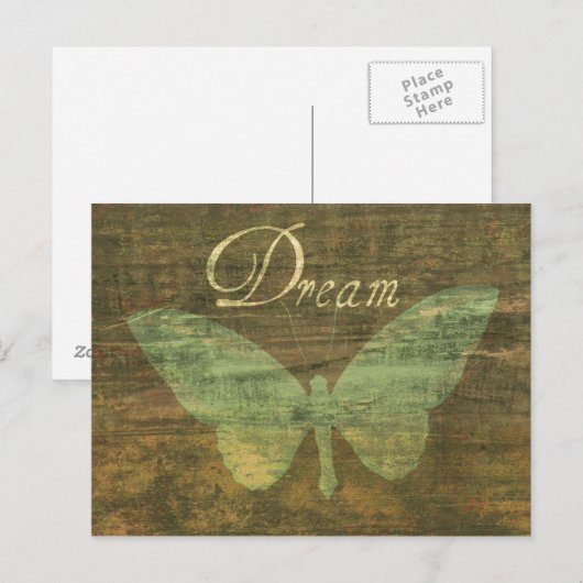 Bronze Dream Butterfly Postkarte (Vorne/Hinten)
