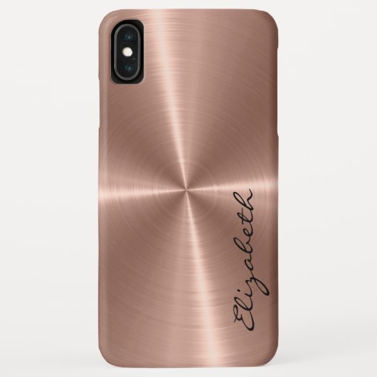 Bronze-Edelstahlaussehen Case-Mate iPhone Hülle (Rückseite)