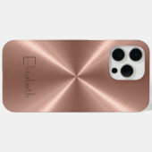 Bronze-Edelstahlmetall Case-Mate iPhone Hülle (Rückseite (Horizontal))