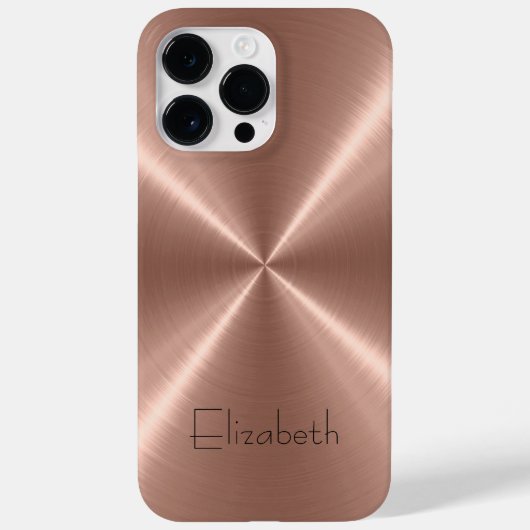 Bronze-Edelstahlmetall Case-Mate iPhone Hülle (Rückseite)