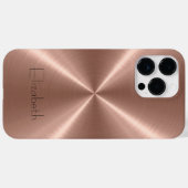 Bronze-Edelstahlmetall Case-Mate iPhone Hülle (Rückseite (Horizontal))