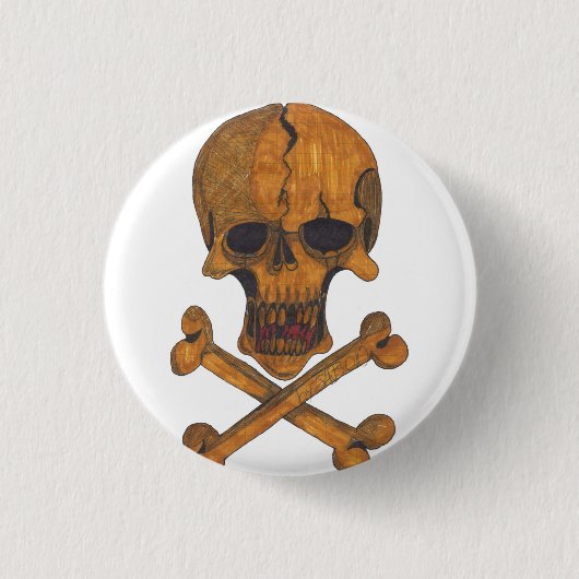 Bronze entbeint Knopf Button (Vorderseite)