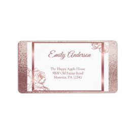 Bronze Erwachsene Doppelschwanz Geburtstag Adressaufkleber