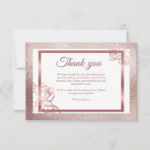 Bronze Erwachsene Doppelschwanz Geburtstag Dankeskarte (Vorderseite)