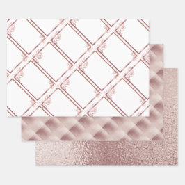 Bronze Erwachsene Doppelschwanz Geburtstag Geschenkpapier Set