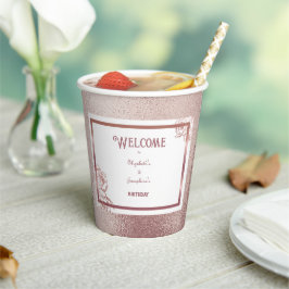 Bronze Erwachsene Doppelschwanz Geburtstag Pappbecher