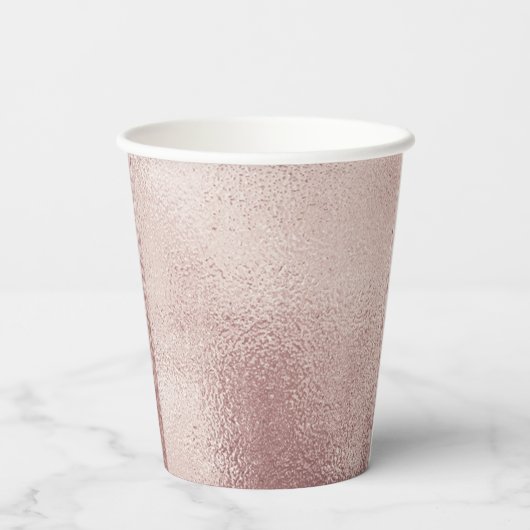 Bronze Erwachsene Doppelschwanz Geburtstag Pappbecher (Rückseite)