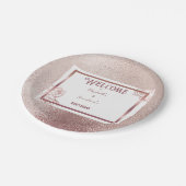 Bronze Erwachsene Doppelschwanz Geburtstag Pappteller (Schrägansicht)