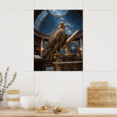 Bronze-Falken-Sternwarte Poster (Küche)