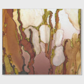 Bronze Fantasie Alkoholtupfer drucken Geschenkpapier (Flach)