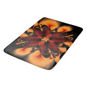 Bronze Feather Fractal Badematte (Schrägansicht)