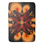 Bronze Feather Fractal Badematte (Vorderseite Vertikal)