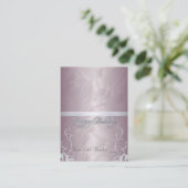 Bronze Foil Silver Ribbon Ferientisch Platzkarte (Stehend Vorderseite)