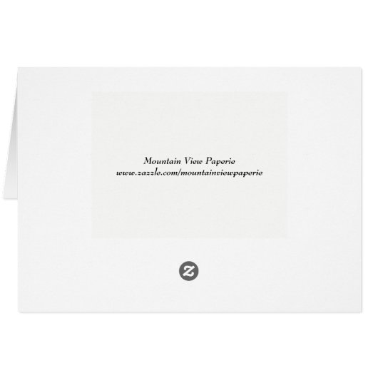 Bronze-Fox- und Kranzstiftkarte (Rückseite Horizontal)