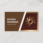 Bronze Frame Holz Grain Builder Visitenkarte (Vorderseite)