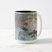 Bronze getippte Libellen Magischer Himmel Zweifarbige Tasse (VorderseiteRechts)