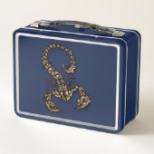 Bronze Giftkorpion sehr giftiges Insekt Metall Brotdose (Rückseite)