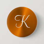 Bronze glänzende Imitate Metal-Monogramm Button (Vorderseite)