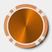Bronze glänzende Imitate Metal-Monogramm Pokerchips (Rückseite)