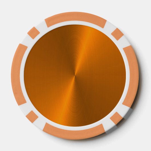 Bronze glänzende Imitate Metal-Monogramm Pokerchips (Rückseite)