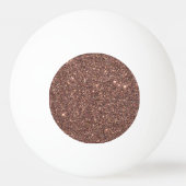 Bronze Glitter Sparkles Tischtennisball (Vorderseite)