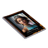 Bronze Glitz Elegant Shiny Pageant Notebook Notizblock (Rechte Seite)