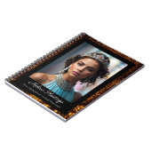 Bronze Glitz Elegant Shiny Pageant Notebook Notizblock (Linke Seite)
