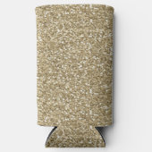 Bronze-Glitzer-Funkeln Selters Dosenkühler (Vorderseite)