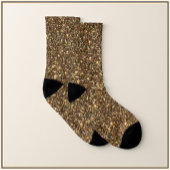 Bronze-Glitzer Socken