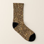 Bronze-Glitzer Socken (Links - Innen)