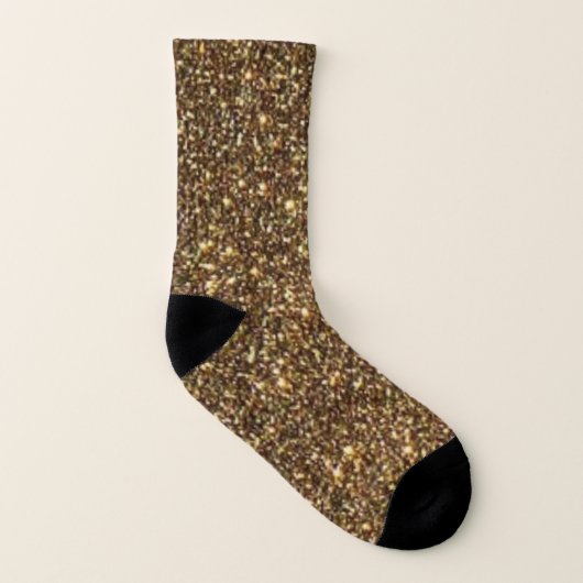 Bronze-Glitzer Socken (Links - Innen)