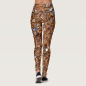 Bronze Glitzy Golden Sparkle Leggings (Rückseite)