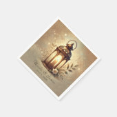 Bronze glühende Laterne Romantische Rustikale Hoch Serviette (Ecke)