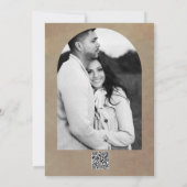 Bronze glühende Laterne Rustikale Hochzeit Vielen Einladung (Rückseite)